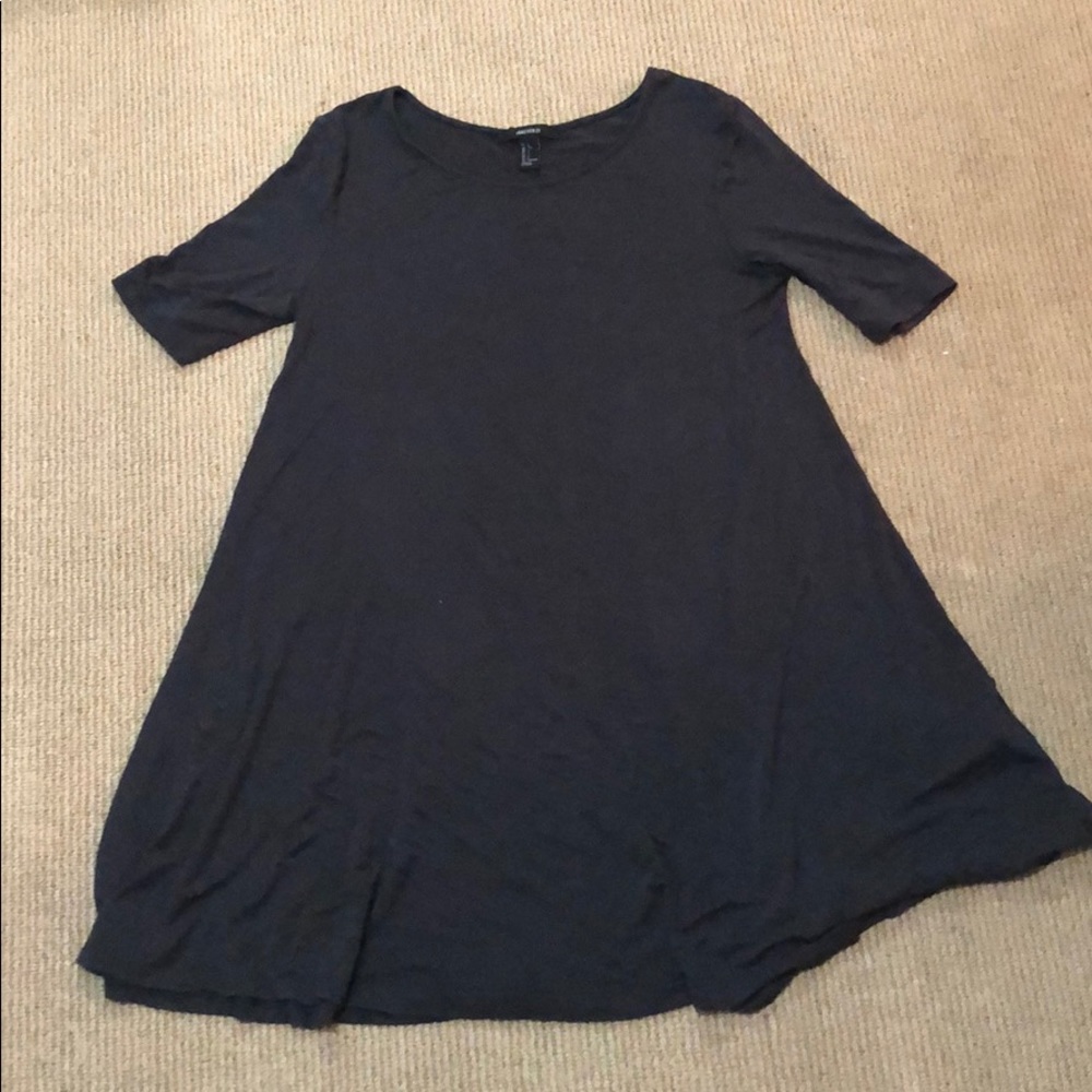 Very soft mid sleeve swing dress mid legnth